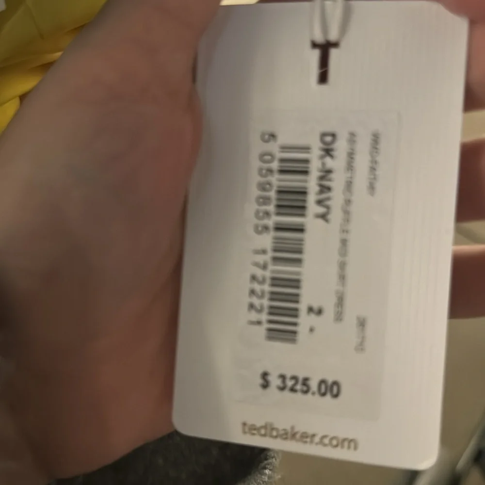 Ted Baker Faithiy Asymmetric Ruffle Midi Skirt Dress Dark Navy Womens Size Ted 2 - Picture 12 of 17